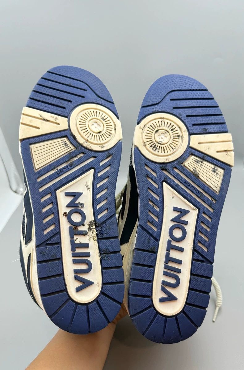 Louis Vuitton Louis Vuitton Blue Lowtop Sneakers - dmc Size US 8 / EU 41 - 5 Thumbnail