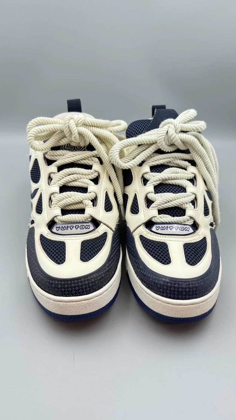 Louis Vuitton Louis Vuitton Blue Lowtop Sneakers - dmc Size US 8 / EU 41 - 2 Thumbnail