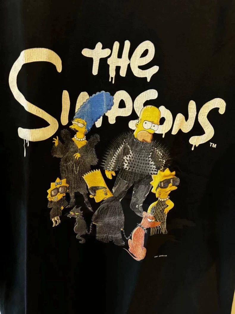 Balenciaga Balenciaga The Simpsons Distressed Print Tee - dmc Size US M / EU 48-50 / 2 - 2 Thumbnail