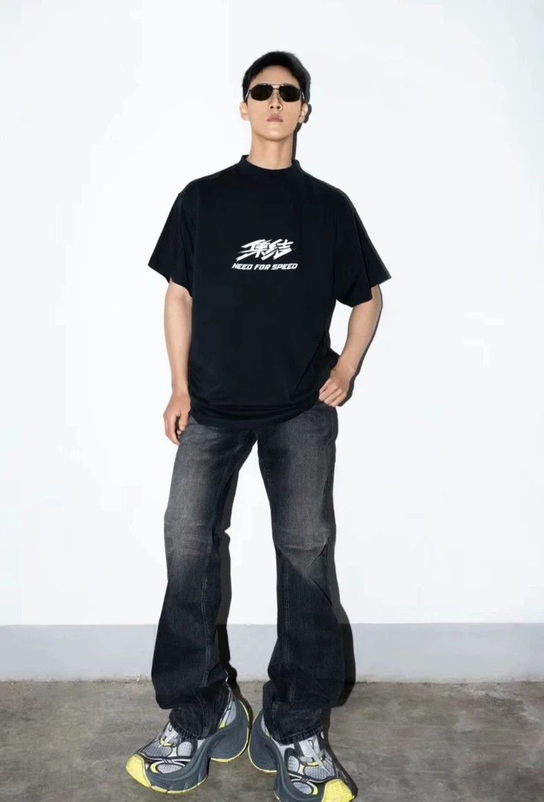 Balenciaga Balenciaga x Need for Speed Logo T-shirt - dmc Size US M / EU 48-50 / 2 - 5 Thumbnail