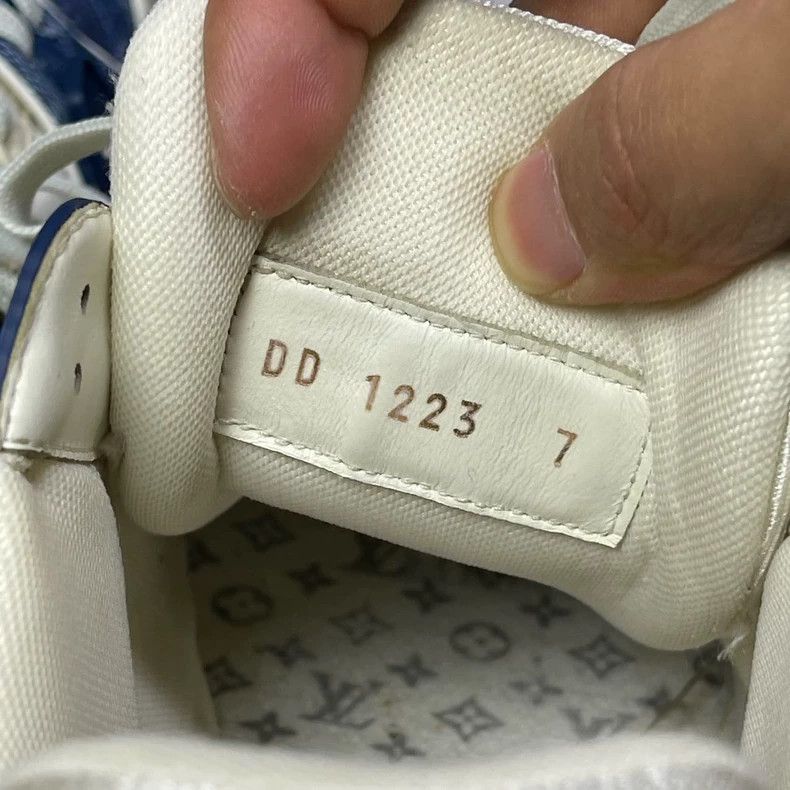Louis Vuitton Louis Vuitton Trainer White Blue Sneakers - dmc Size US 7 / EU 40 - 5 Thumbnail