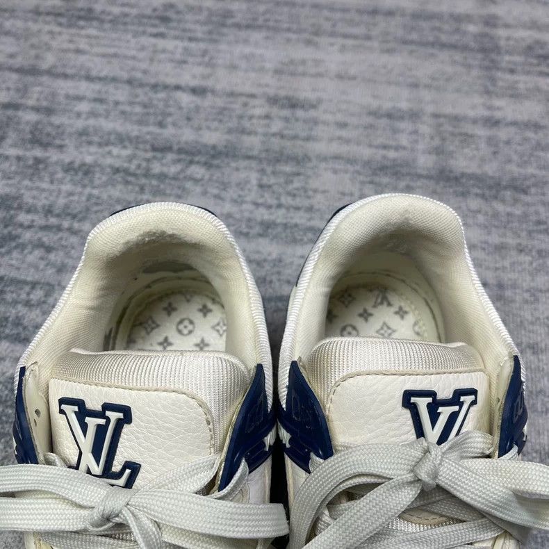 Louis Vuitton Louis Vuitton Trainer White Blue Sneakers - dmc Size US 7 / EU 40 - 6 Thumbnail