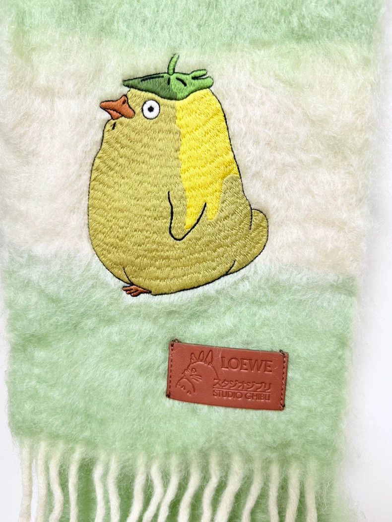 Loewe Loewe x Spirited Away Chick Embroidery Scarf - dmc Size ONE SIZE - 5 Thumbnail