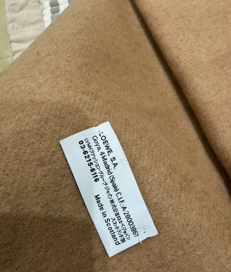 Loewe Loewe Pure Cashmere Scarf Beige Red - dmc Size ONE SIZE - 2 Thumbnail