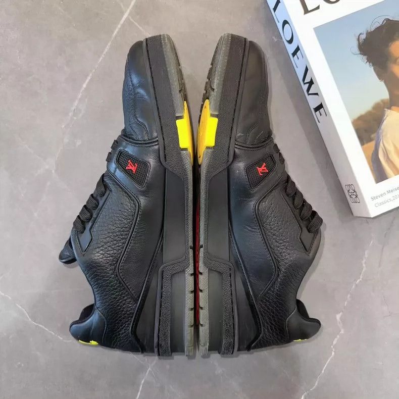 Louis Vuitton Louis Vuitton Trainer Black Sneakers - dmc Size US 9.5 / EU 42-43 - 4 Thumbnail