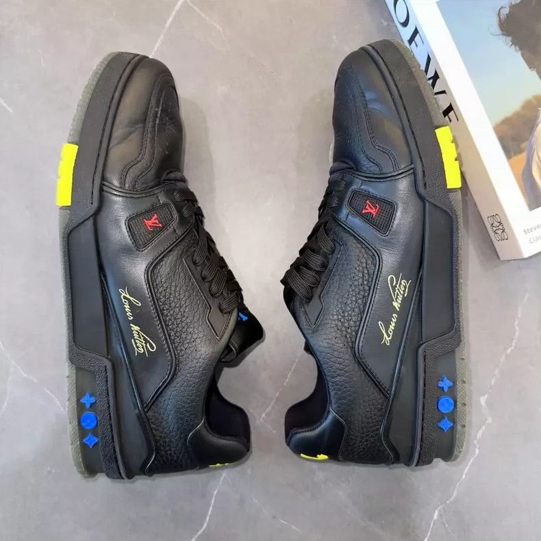 Louis Vuitton Louis Vuitton Trainer Black Sneakers - dmc Size US 9.5 / EU 42-43 - 5 Thumbnail