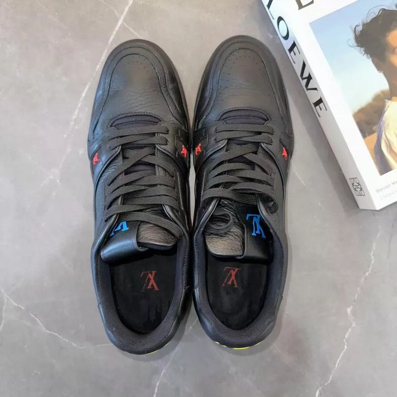 Louis Vuitton Louis Vuitton Trainer Black Sneakers - dmc Size US 9.5 / EU 42-43 - 6 Thumbnail