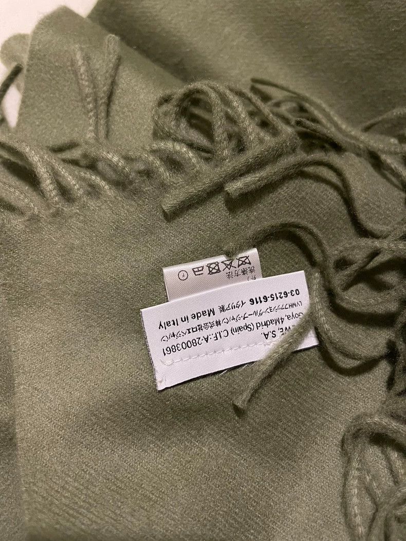 Loewe LOEWE Cashmere Scarf Dark Green - dmc Size ONE SIZE - 4 Thumbnail