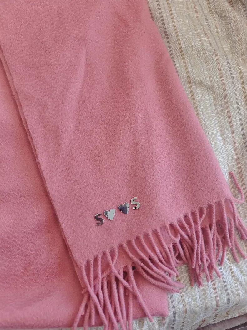 Loro Piana Loro Piana Pink Cashmere Fringe Scarf - dmc Size ONE SIZE - 2 Thumbnail