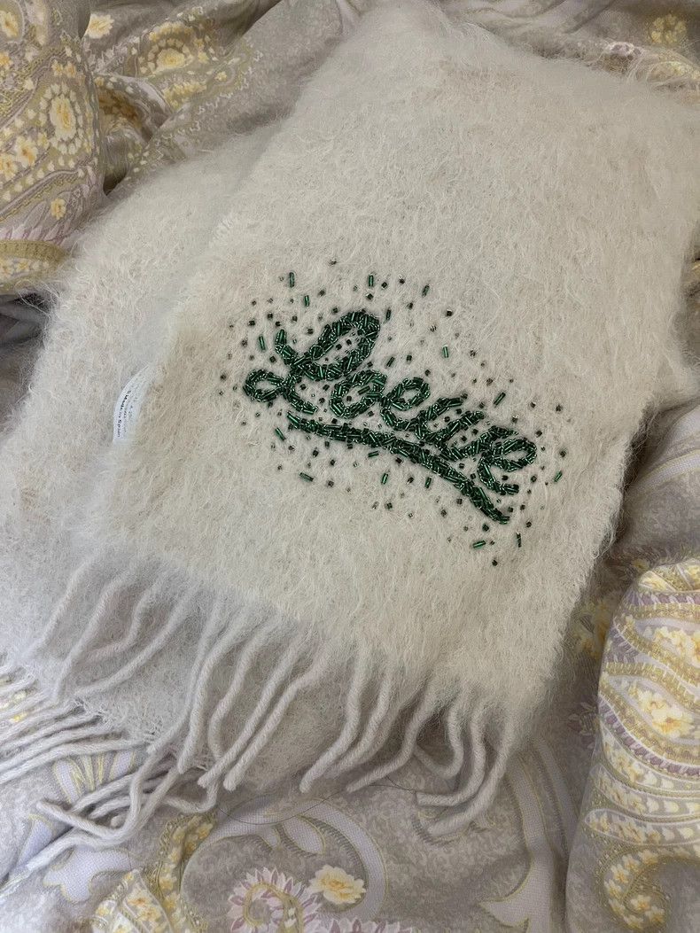 Loewe Loewe Wool Mohair Blend Fringe Scarf - dmc Size ONE SIZE - 3 Thumbnail