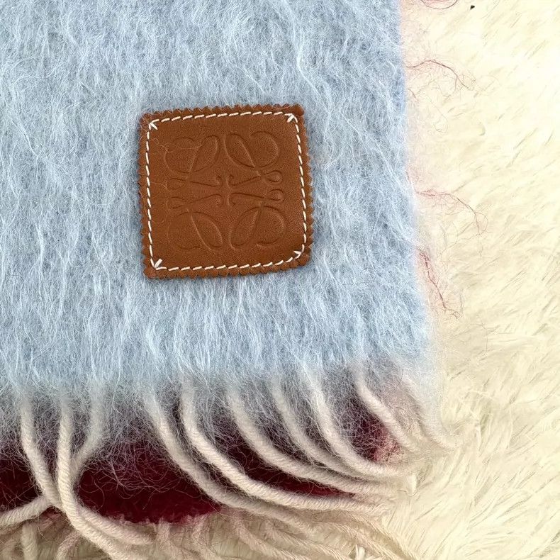 Loewe Loewe Color Block Mohair Scarf - dmc Size ONE SIZE - 3 Thumbnail