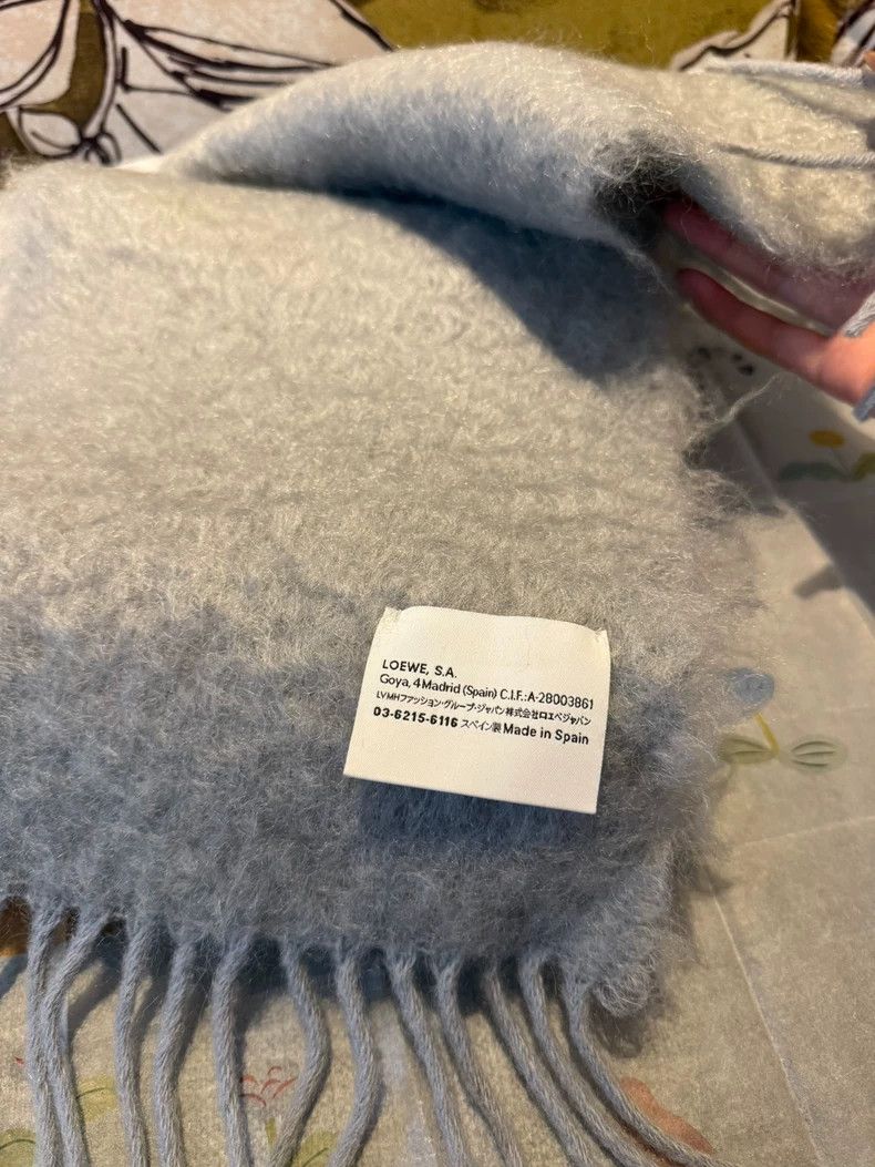 Loewe Loewe Mohair Gray Scarf - dmc Size ONE SIZE - 5 Thumbnail