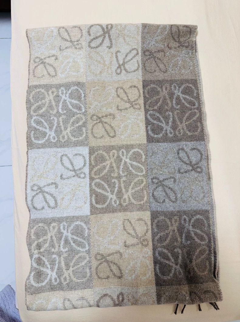 Loewe Loewe Checkerboard Pattern Scarf - dmc Size ONE SIZE - 2 Thumbnail