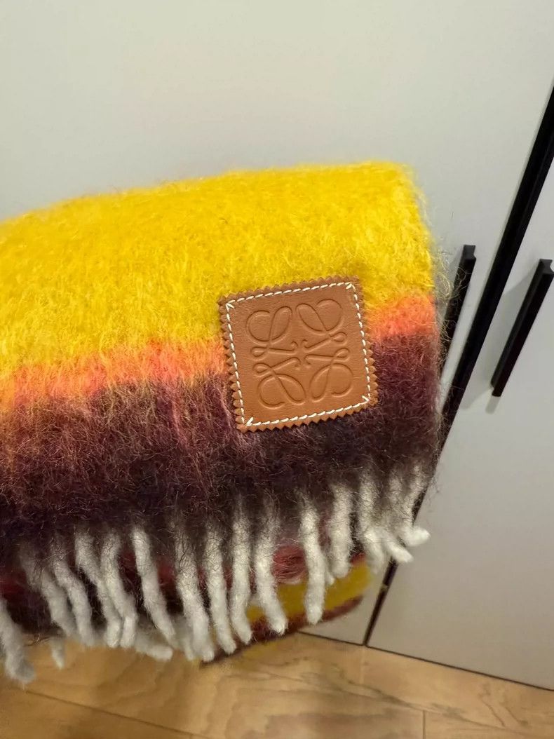 Loewe Loewe Mohair Striped Scarf - dmc Size ONE SIZE - 3 Thumbnail