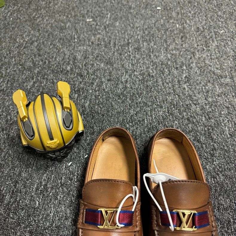 Louis Vuitton Louis Vuitton Brown Leather Driving Loafers - dmc Size US 7.5 / EU 40-41 - 4 Thumbnail