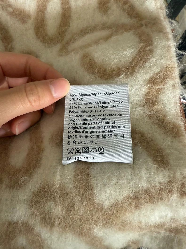 Loewe LOEWE Anagram Alpaca Wool Scarf - dmc Size ONE SIZE - 5 Thumbnail