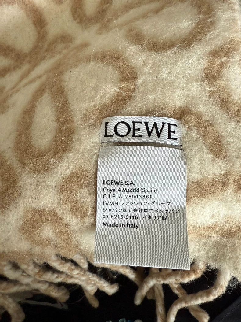 Loewe LOEWE Anagram Alpaca Wool Scarf - dmc Size ONE SIZE - 4 Thumbnail
