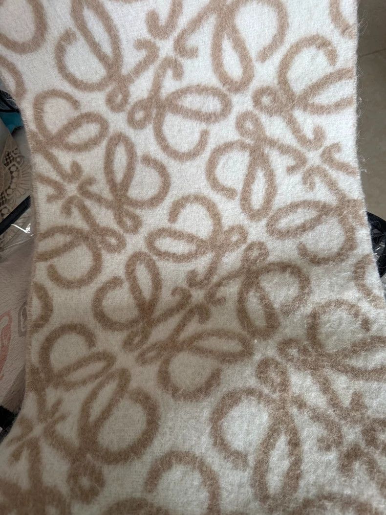 Loewe LOEWE Anagram Alpaca Wool Scarf - dmc Size ONE SIZE - 7 Thumbnail