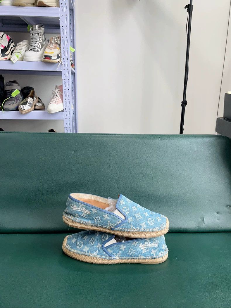 Louis Vuitton Louis Vuitton Blue Espadrilles Shoes - dmc Size US 10.5 / EU 43-44 - 6 Thumbnail