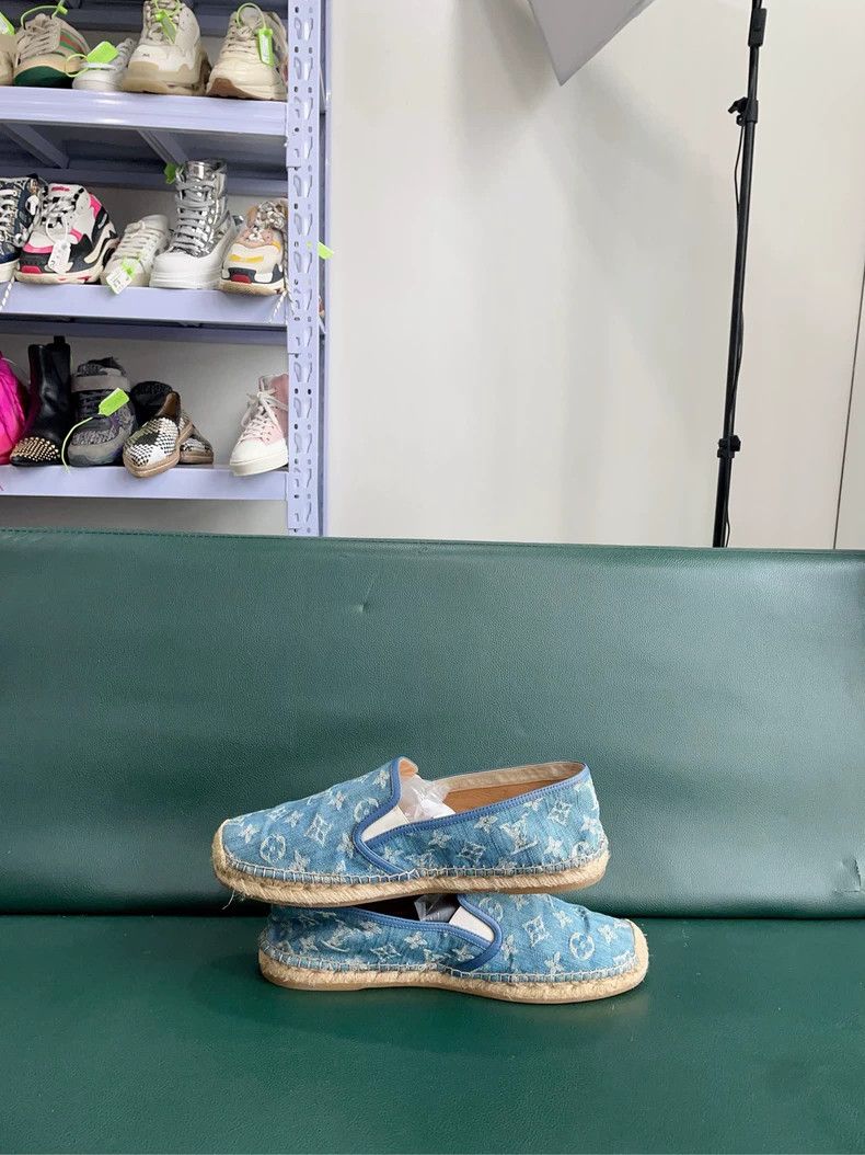 Louis Vuitton Louis Vuitton Blue Espadrilles Shoes - dmc Size US 10.5 / EU 43-44 - 7 Thumbnail