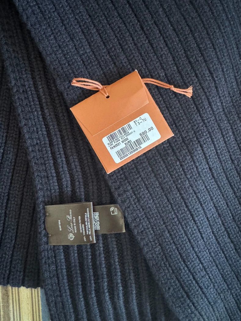 Loro Piana Loro Piana Ribbed Cashmere Scarf - dmc Size ONE SIZE - 5 Thumbnail