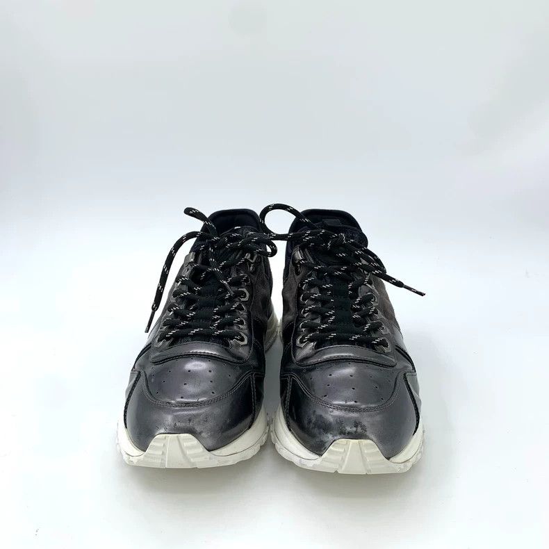 Louis Vuitton Louis Vuitton Black Leather Sneakers - dmc Size US 8.5 / EU 41-42 - 3 Thumbnail