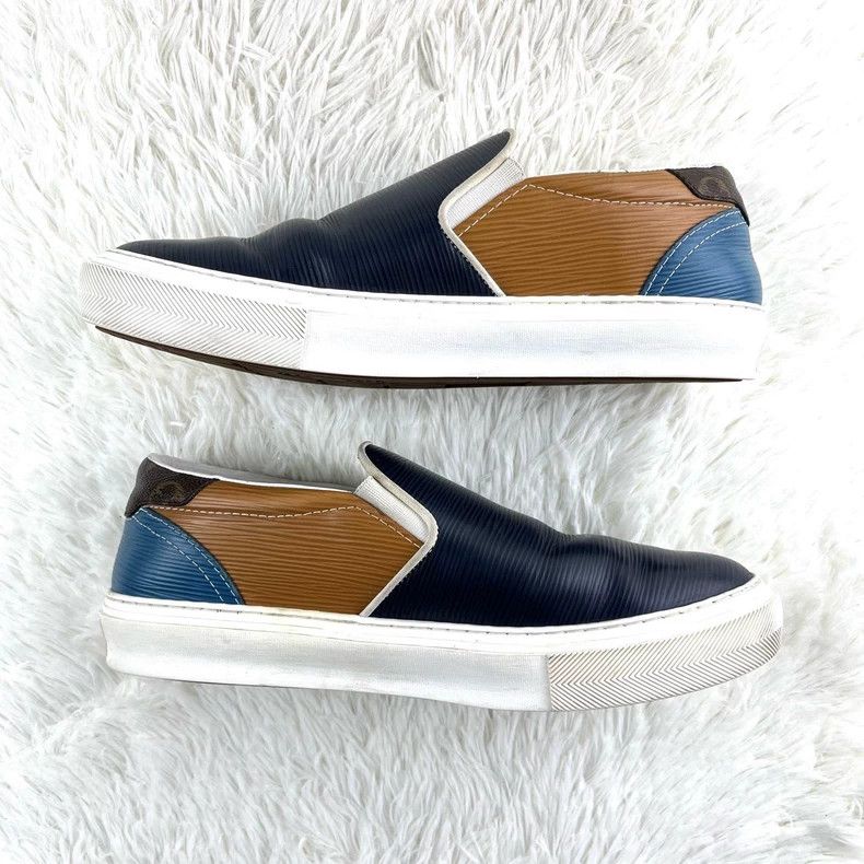 Louis Vuitton Louis Vuitton Colorblock Slip-On Sneakers - dmc Size US 9.5 / EU 42-43 - 4 Thumbnail