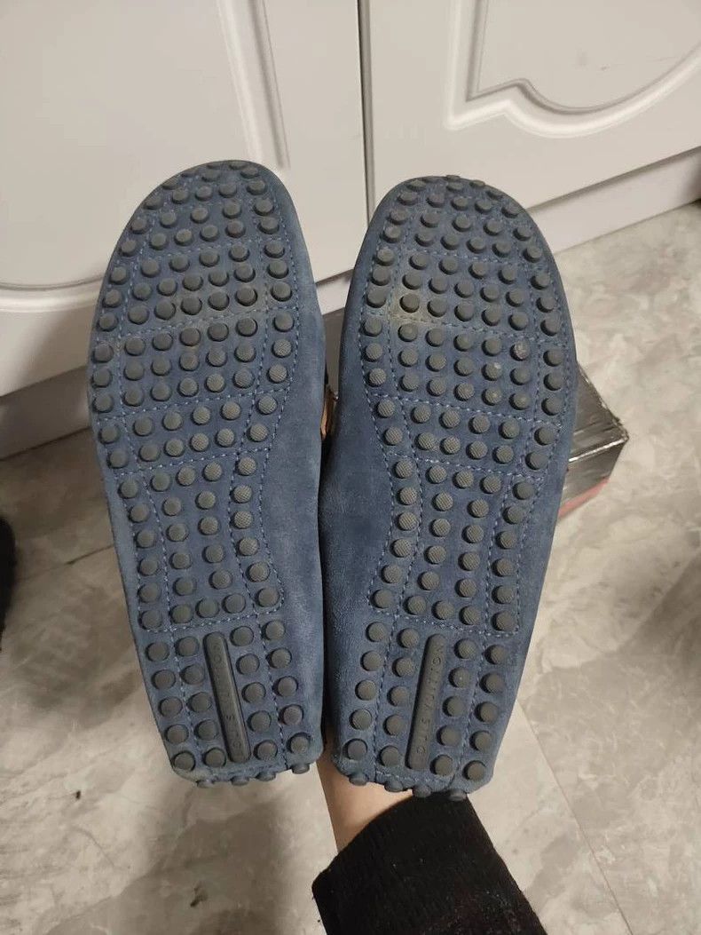 Louis Vuitton Louis Vuitton navy blue loafers - dmc Size US 9.5 / EU 42-43 - 7 Thumbnail