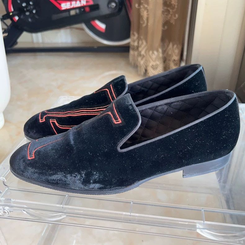Louis Vuitton Louis Vuitton Black Casual Loafers - dmc Size US 9.5 / EU 42-43 - 2 Thumbnail