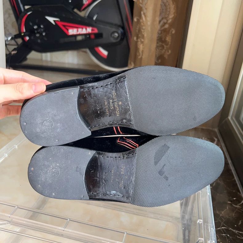 Louis Vuitton Louis Vuitton Black Casual Loafers - dmc Size US 9.5 / EU 42-43 - 4 Thumbnail