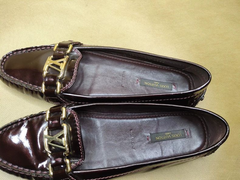 Louis Vuitton Louis Vuitton Patent Leather Loafers - dmc Size US 5.5 / EU 38 - 9 Thumbnail