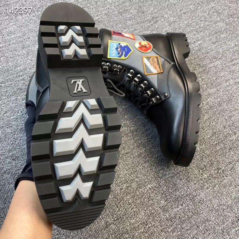 Louis Vuitton LV Limited Edition Badge Leather Boots - dmc Size US 9.5 / EU 42-43 - 8 Thumbnail