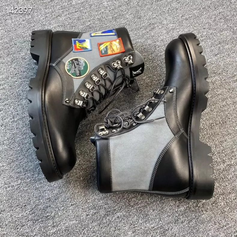Louis Vuitton LV Limited Edition Badge Leather Boots - dmc Size US 9.5 / EU 42-43 - 5 Thumbnail