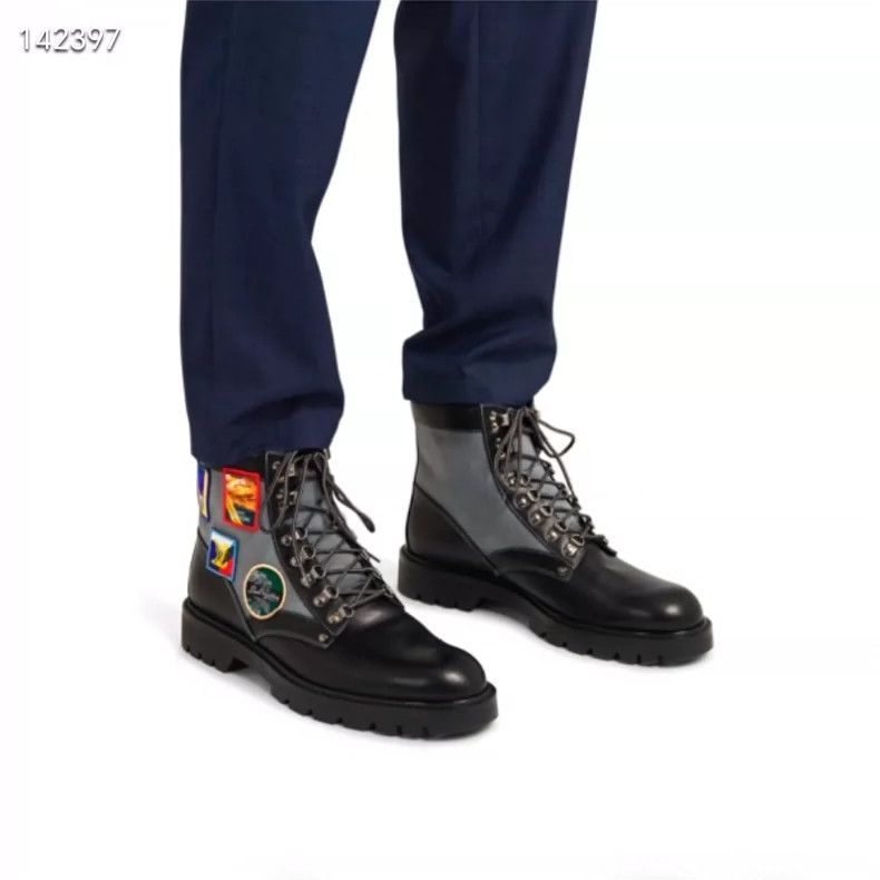 Louis Vuitton LV Limited Edition Badge Leather Boots - dmc Size US 9.5 / EU 42-43 - 2 Thumbnail