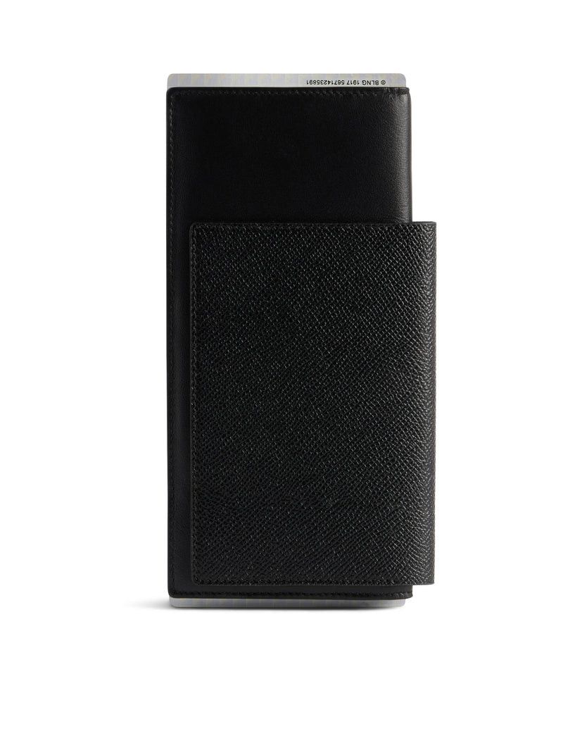 Balenciaga 1-CARD LONG PASSPORT WALLET IN BLACK Size ONE SIZE - 2 Thumbnail