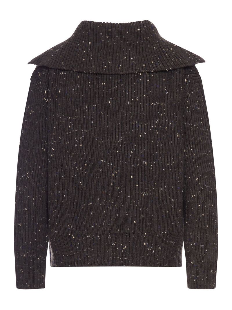 Bottega Veneta RIBBED CARDIGAN WITH WIDE NECK Size M / US 6-8 / IT 42-44 - 2 Thumbnail