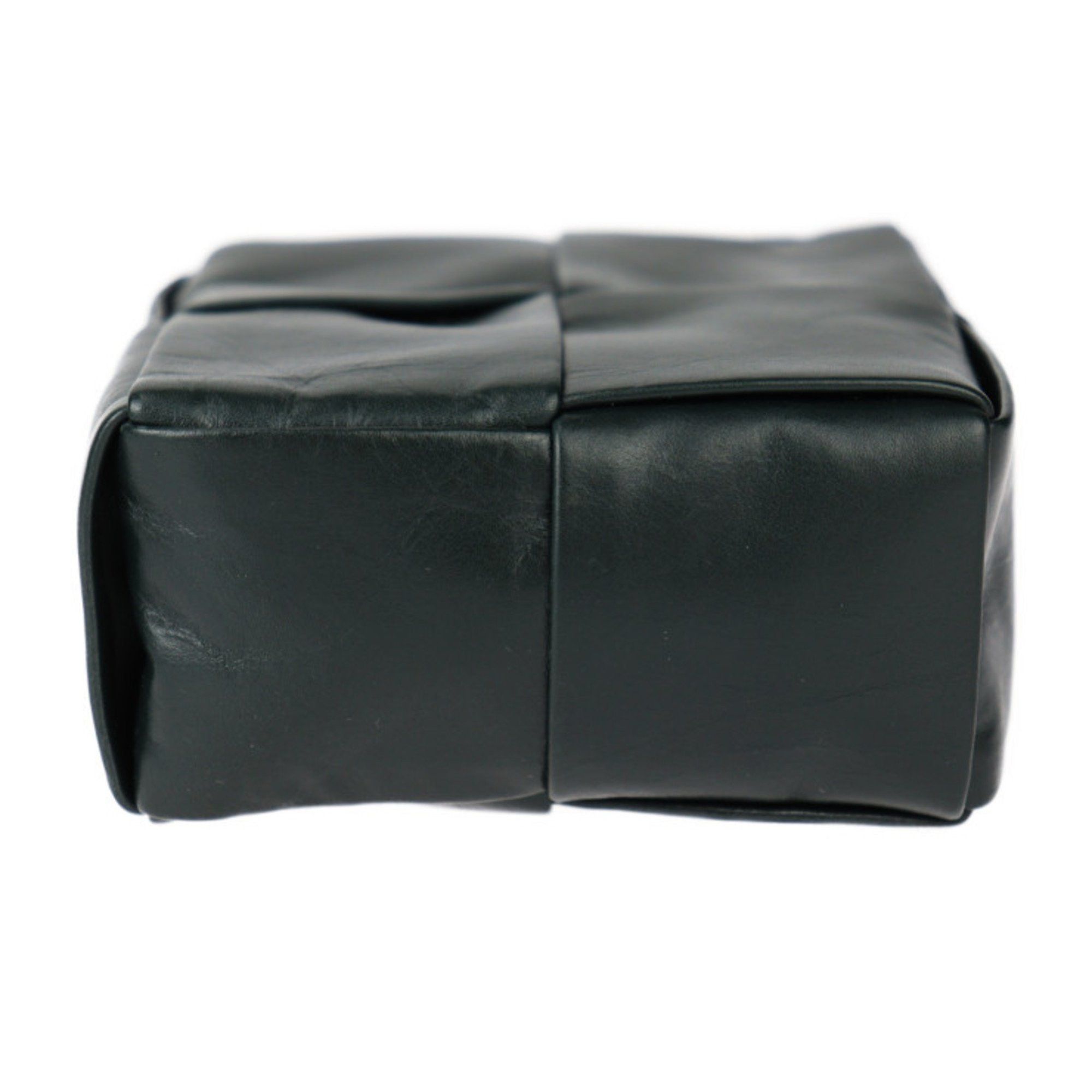 Bottega Veneta BOTTEGA VENETA Intrecciato Waist Bag 709342 VA9A5 Calfskin Leather Dark Green Cassette R2418113007079 Size ONE SIZE - 4 Thumbnail