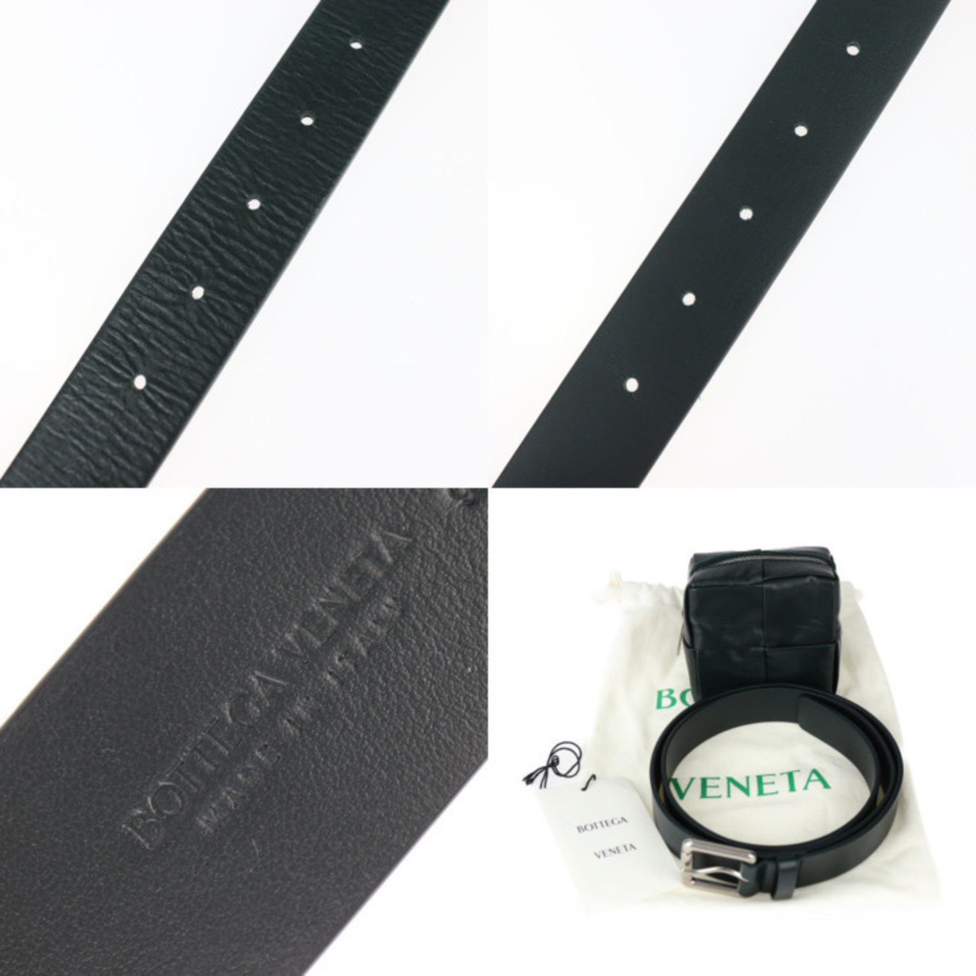 Bottega Veneta BOTTEGA VENETA Intrecciato Waist Bag 709342 VA9A5 Calfskin Leather Dark Green Cassette R2418113007079 Size ONE SIZE - 10 Thumbnail