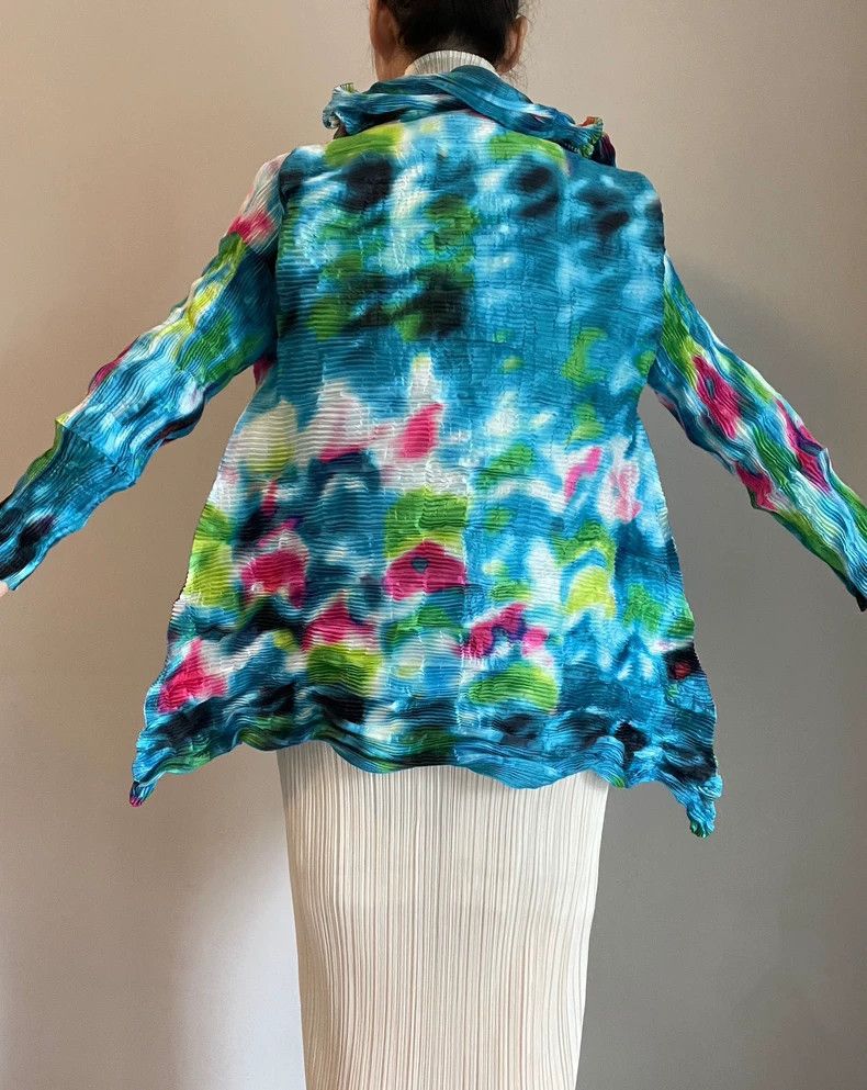 Issey Miyake Issey Miyake Pleated Oil Painting Jacket - dmc Size US M / EU 48-50 / 2 - 6 Thumbnail