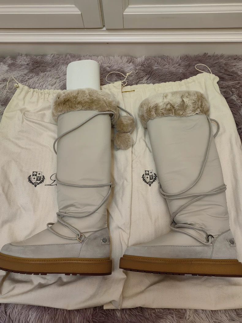 Loro Piana Loro Piana Beige Snow Boots - dmc Size US 6.5 / EU 39-40 - 3 Thumbnail