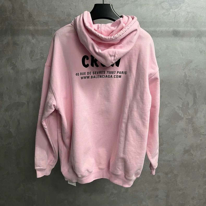 Balenciaga Balenciaga Pink Letter Print Hoodie - dmc Size US M / EU 48-50 / 2 - 2 Thumbnail