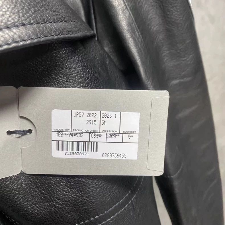 Balenciaga Balenciaga Black Logo Leather Jacket - dmc Size US M / EU 48-50 / 2 - 7 Thumbnail