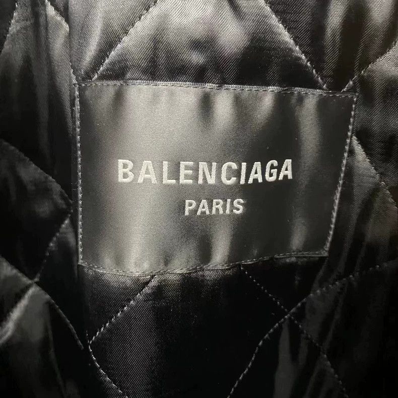 Balenciaga Balenciaga Black Logo Leather Jacket - dmc Size US M / EU 48-50 / 2 - 6 Thumbnail