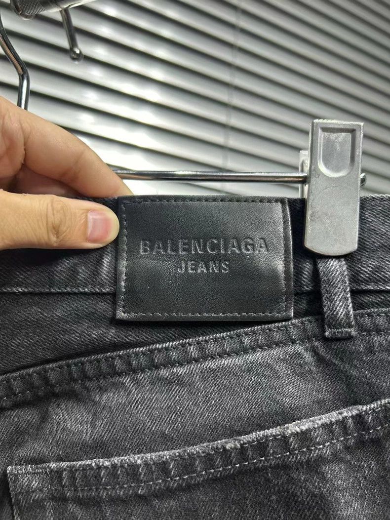 Balenciaga Balenciaga Distressed Black Gray Jeans - dmc Size US 29 - 3 Thumbnail