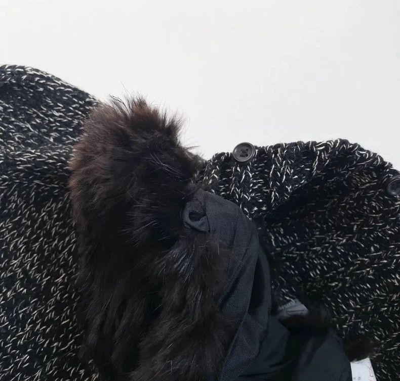 Yohji Yamamoto Yohji Yamamoto Fur Collar Knit Jacket - dmc Size US M / EU 48-50 / 2 - 5 Thumbnail