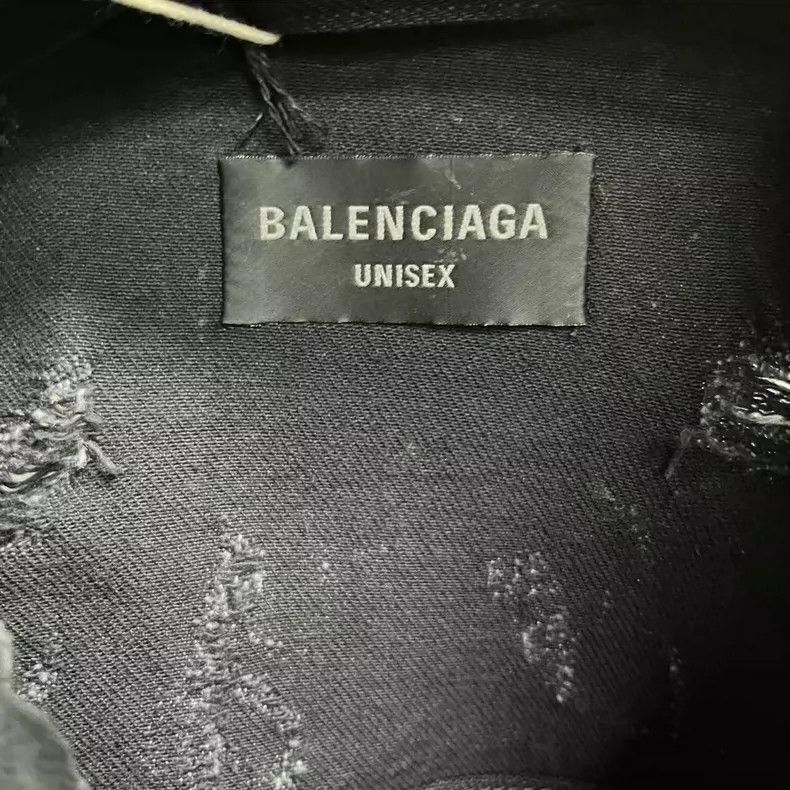 Balenciaga Balenciaga Black Tie-Dye Denim Jacket - dmc Size US M / EU 48-50 / 2 - 4 Thumbnail