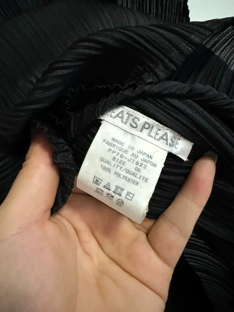 Issey Miyake Issey Miyake Pleated Long Black Top - dmc Size US M / EU 48-50 / 2 - 2 Thumbnail
