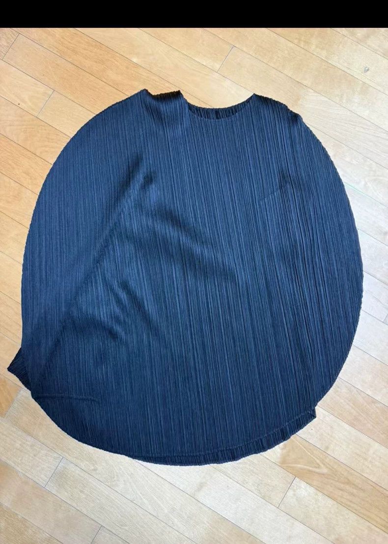 Issey Miyake Issey Miyake Pleated Long Black Top - dmc Size US M / EU 48-50 / 2 - 5 Thumbnail