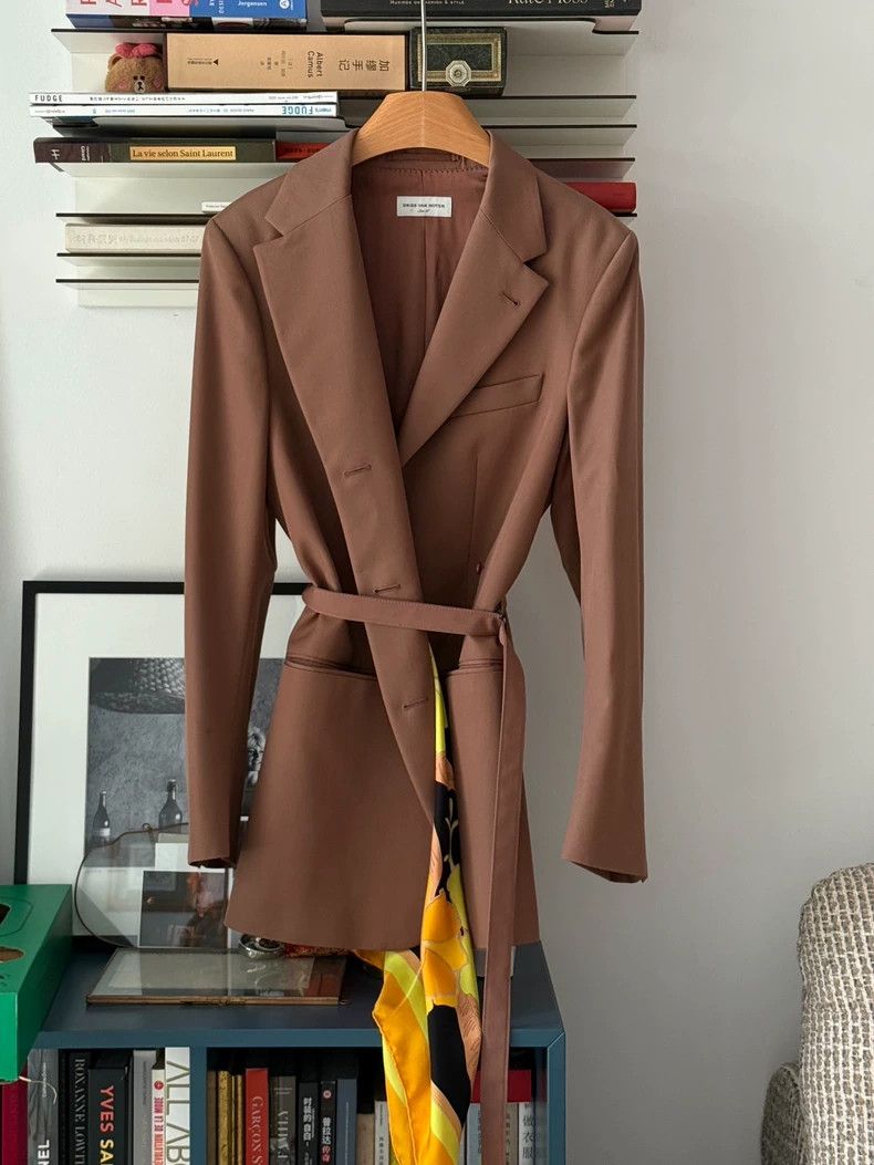 Dries Van Noten Dries Van Noten Silk Scarf Blazer - dmc Size US M / EU 48-50 / 2 - 2 Thumbnail