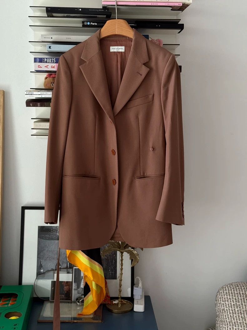 Dries Van Noten Dries Van Noten Silk Scarf Blazer - dmc Size US M / EU 48-50 / 2 - 6 Thumbnail